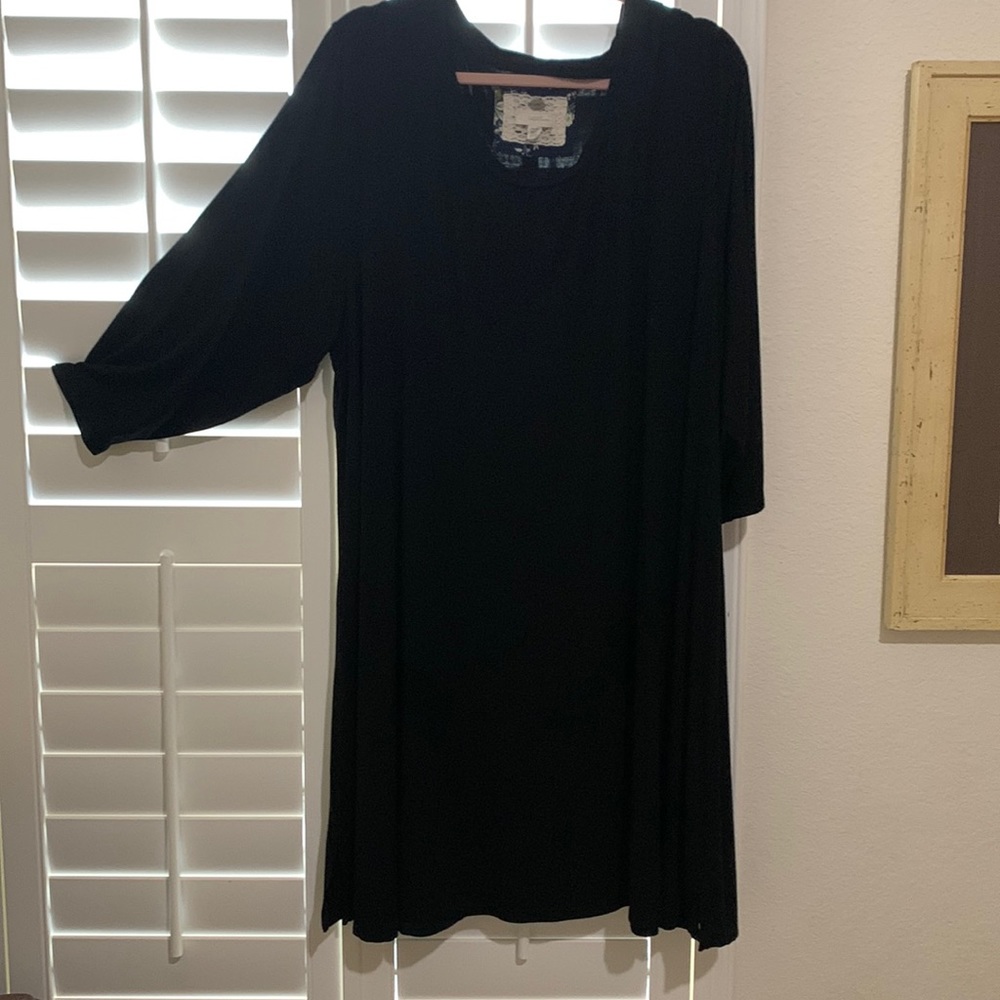 Cupio dress 3/4 length sleeves 87% viscose and 13% spandex machine wash cold
